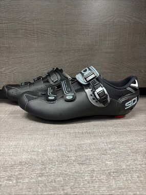 Men's Sidi Genius 7 Mega Road Cycling Shoes (Black) - US 11.75/EUR 46.5